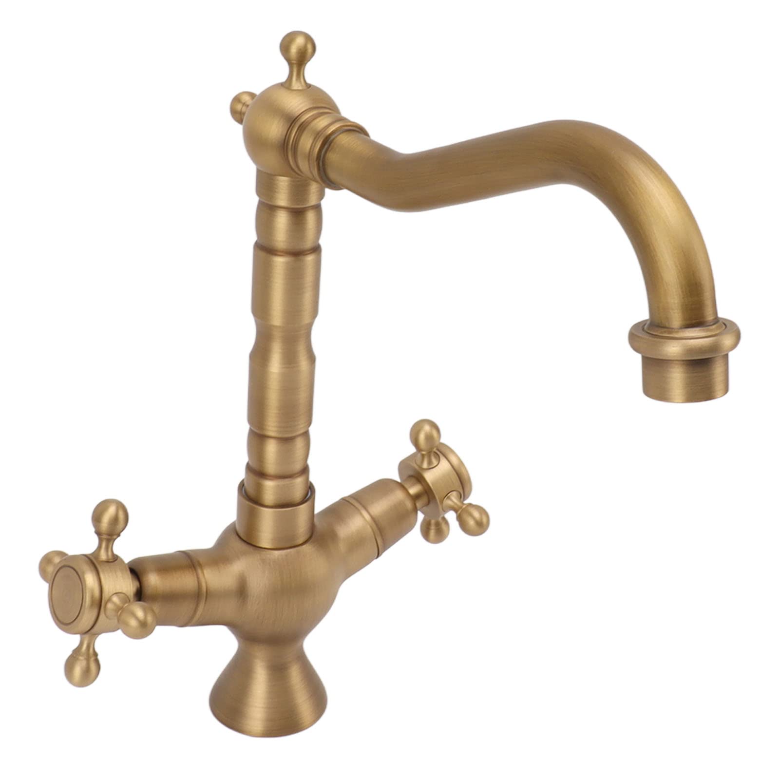Grifo de Lavabo Grifo Mezclador Frío y Caliente de Doble Manija
