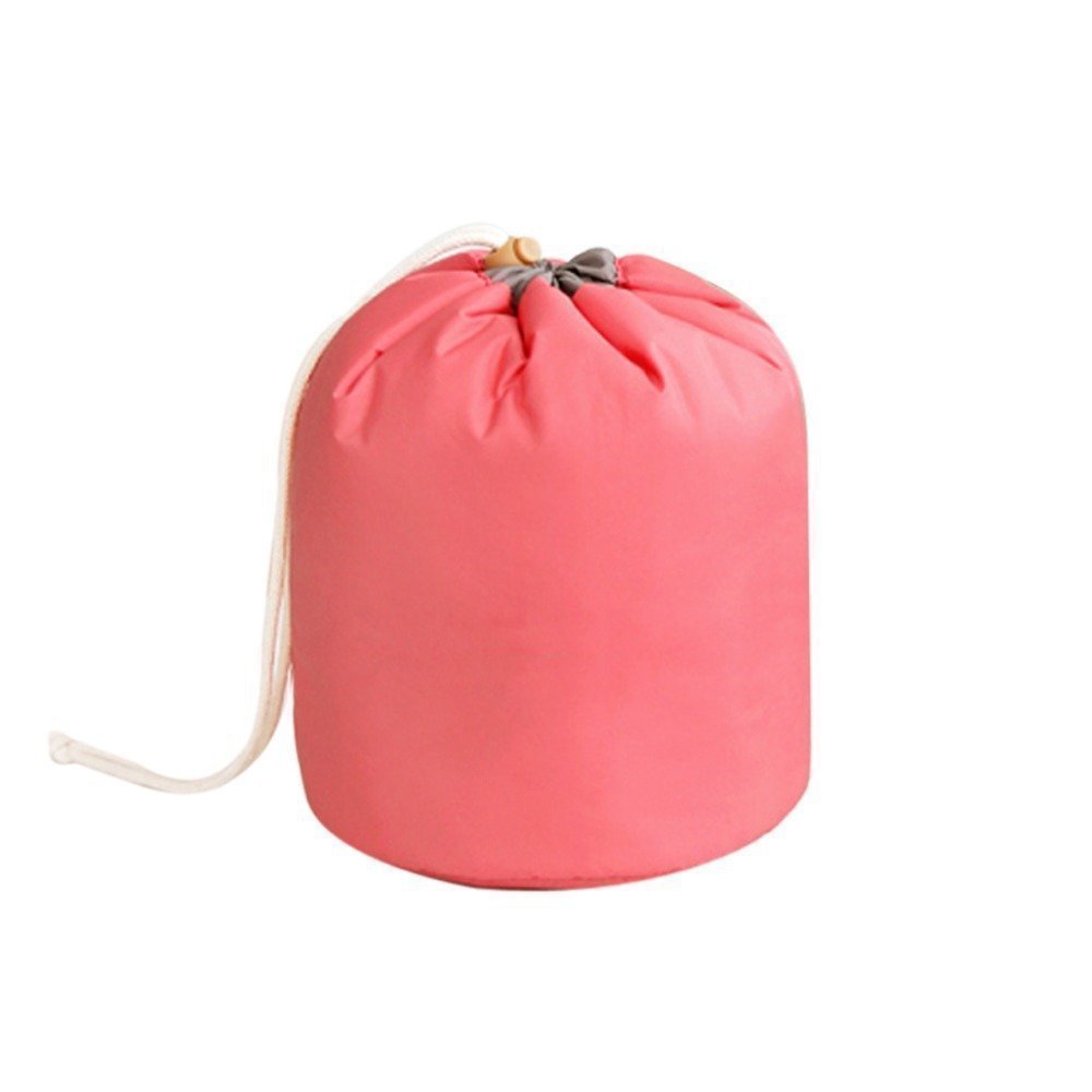 Bucket Barrel Shaped Cosmetic Buddy Toiletry Bag (Round Pouch) - Multi Color-image-5
