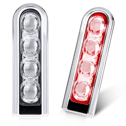 Motorcycle Rear Saddlebag Accent LED Light Insert Filler Support Compatible with Harley Touring Road King Ultra Limited Street Road Electra Glide 2014-2024 (Silver)