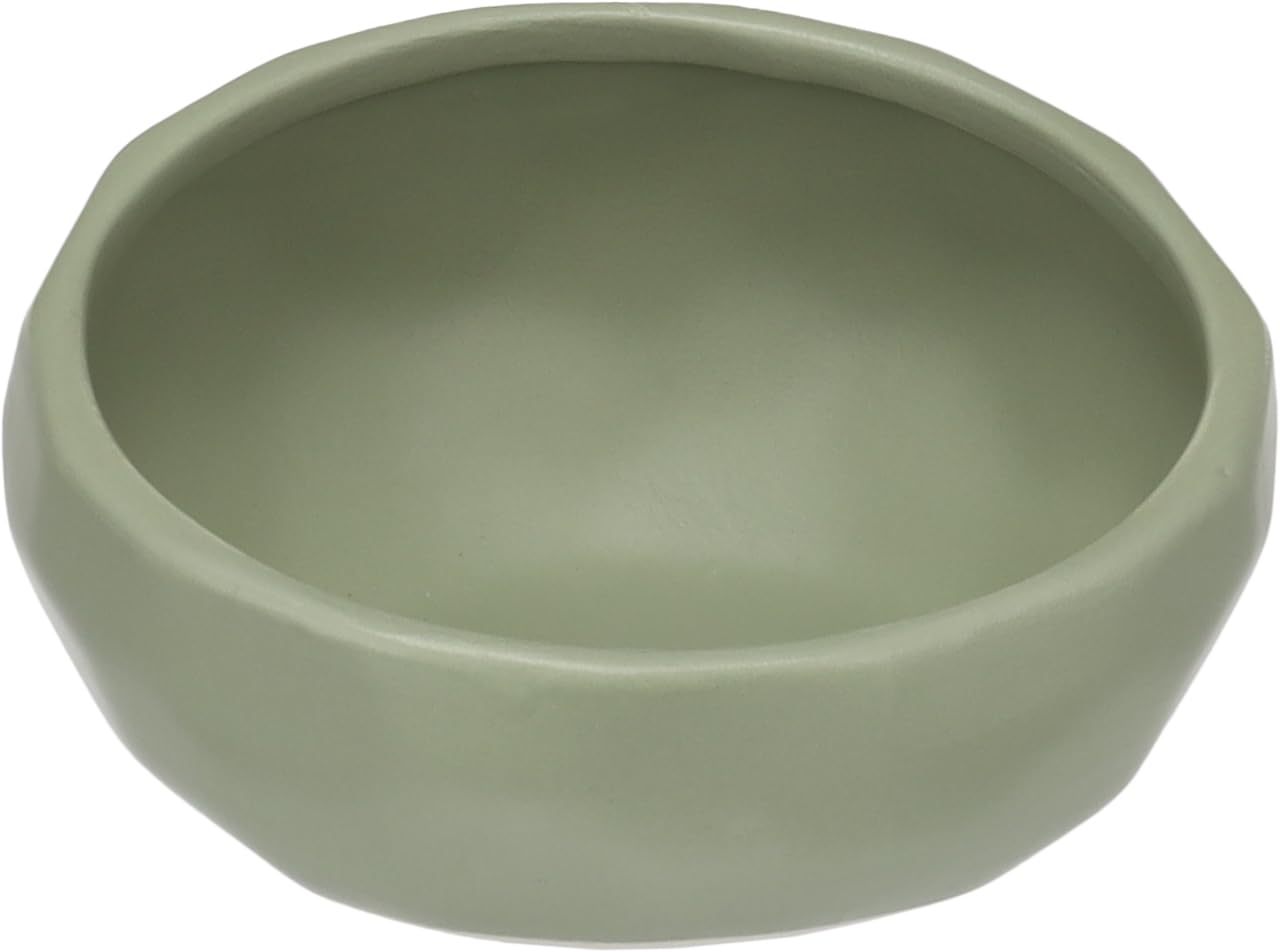 FEEDING AND DRINKING BOWL UNIC ROUND GREEN 13,5x13x7CM 320ML