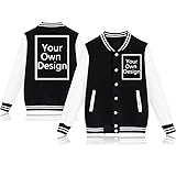 ALRRGPB Custom Mens Varsity Jacket Design Your Own Baseball Jacket Personalized Bomber Jackets Printed Photo Front/Back