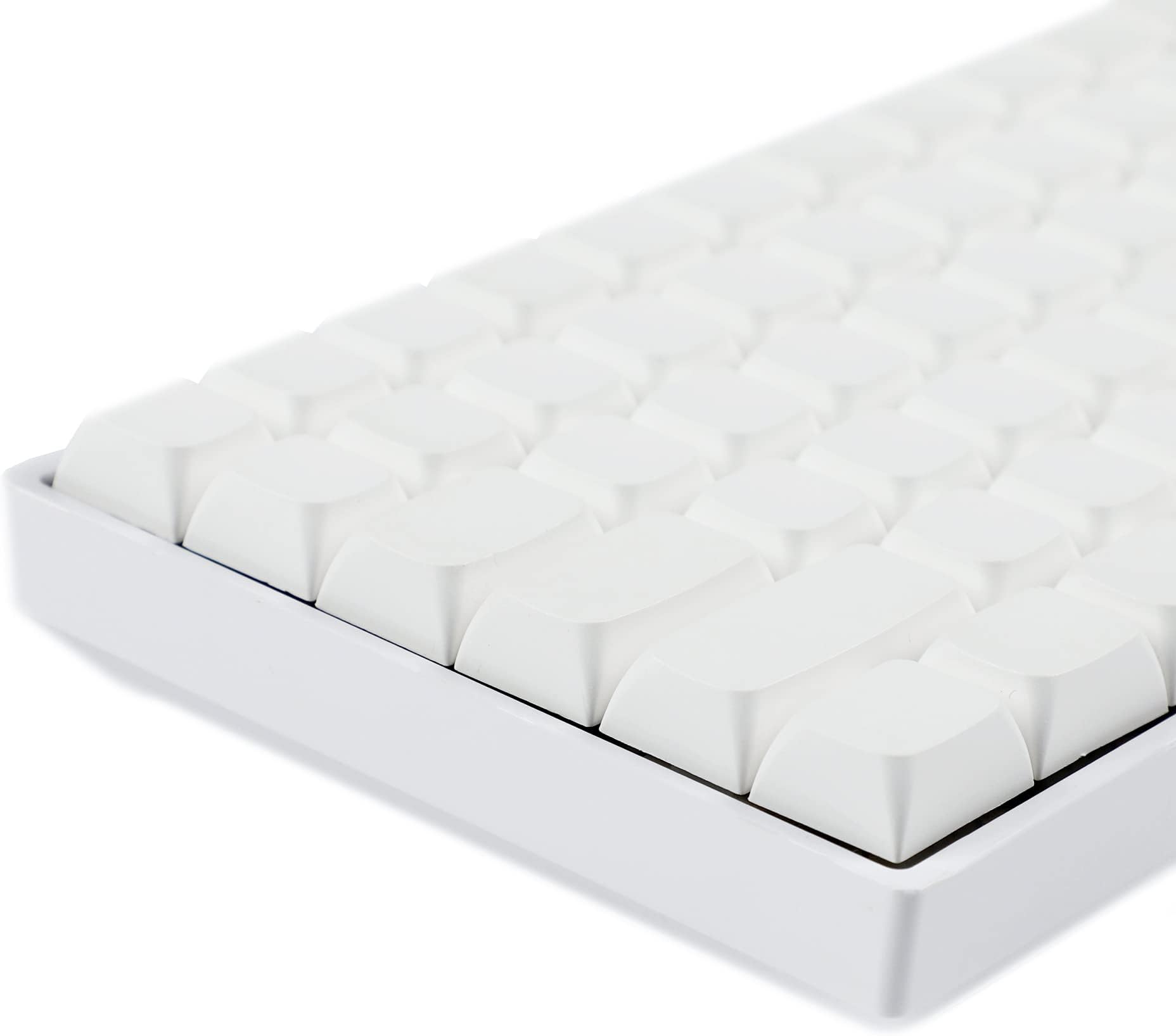 YMDK 124 Keys White Blank ZDA XDA V2 Key Cap PBT Key Cap for MX Keyboard 104 87 61 Melody 96 KBD75 ID80 GK64 SP84