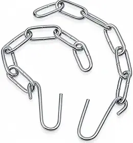 Corrente Extensora para Rede de Descanso 40cm Aço Galvanizado - Par (2 Unidades) Alongador Resistente para Rede de Dormir