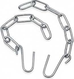 Corrente Extensora para Rede de Descanso 40cm Aço Galvanizado - Par (2 Unidades) Alongador Resistente para Rede de Dormir