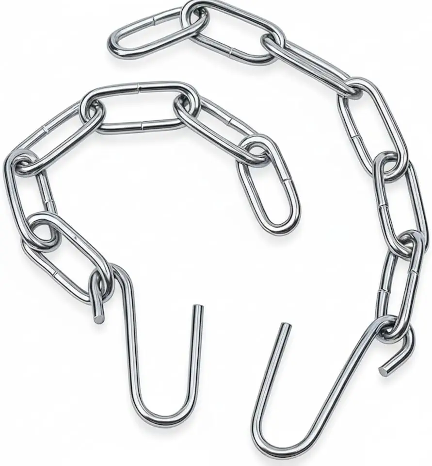 Corrente Extensora para Rede de Descanso 40cm Aço Galvanizado - Par (2 Unidades) Alongador Resistente para Rede de Dormir