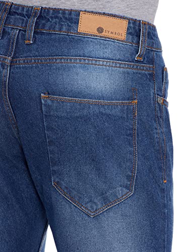 Image of Amazon Brand - Symbol Men Cotton Rich Stretchable Jeans | Casual Denim Relaxed Fit