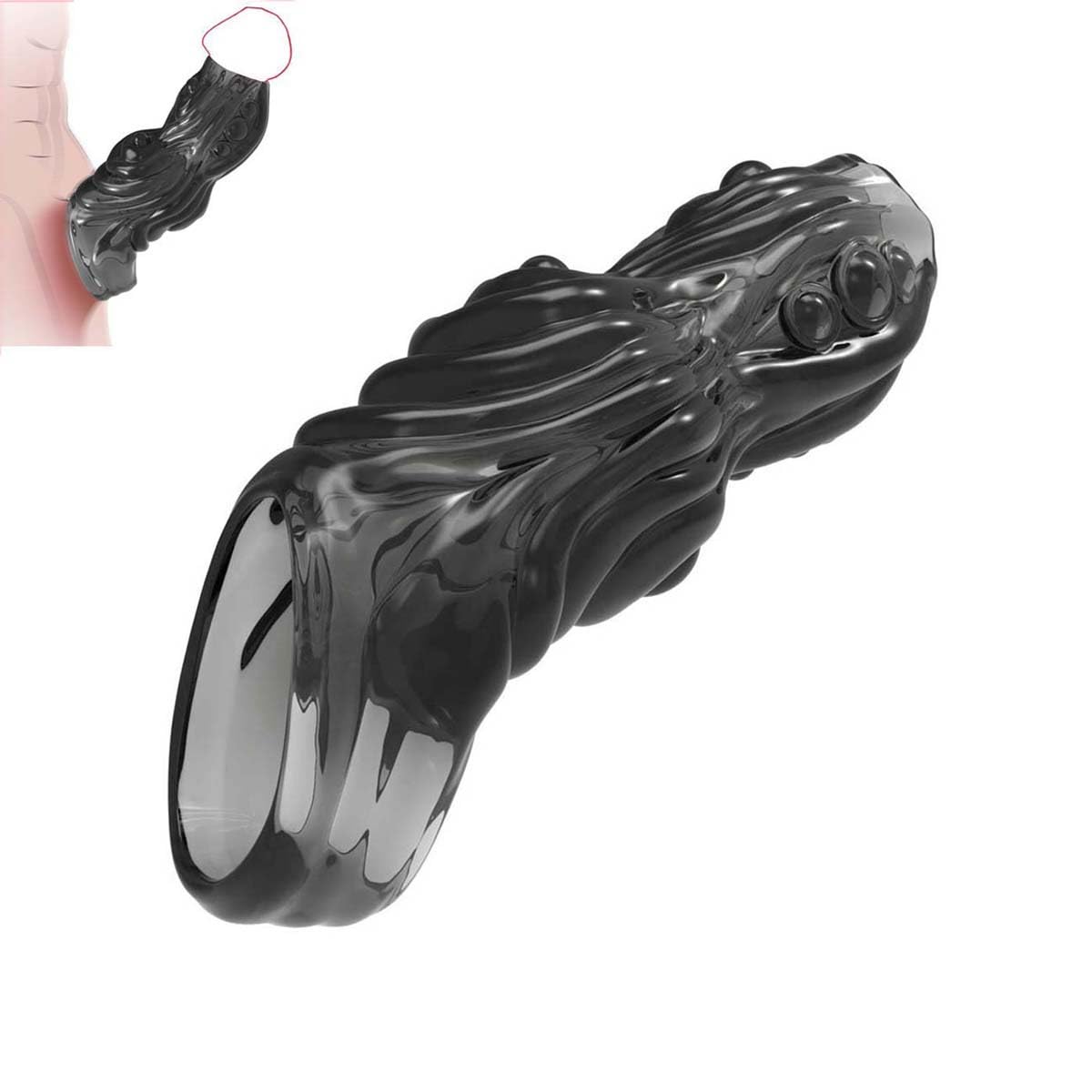 Male Black Elastic Texture Training Sleeve - Couple Yoga Fitness Training Gear
