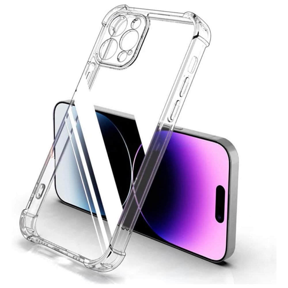MARGOUNfor iPhone 14 Pro Max Case Clear Soft Flexible TPU Anti-Shock Slim Transparent Back Cover with Reinforced Bumper Corners (iPhone 14 Pro Max, Clear)