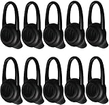 Ear Tips Earbud Replacement Covers - Silicone Gels with Support Arch Gels for Headset Earpiece, Active InEar Headphones Earphones - Variety 10-Pack