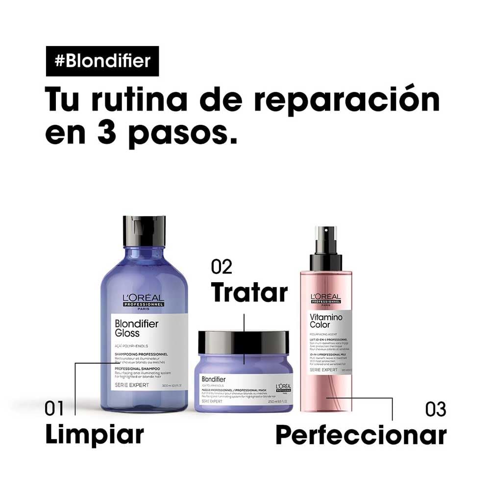 L'Oréal Professionnel Blondifier Gloss Champú Reparador e Iluminador 300ml