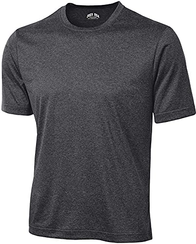 Joe's USA Men's Athletic Heather All Sport Training Tee-Tall-XLT-Graphite