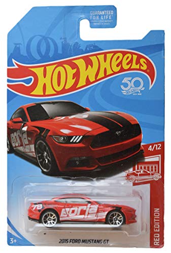 Hot Wheels Red Edition 2015 Ford Mustang GT miniatura 1