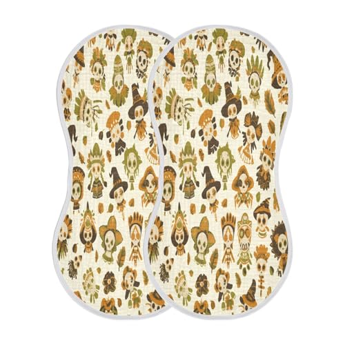 Kigai Cute Dolls Baby Burp Cloths Extra Soft and Absorbent Burping Rags Cotton Burping Clothes Baby Washcloths for Newborn Boys Girls - 1 Pack2