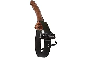 10-Inch Choco Dream Vib Hollow Strap, Brown