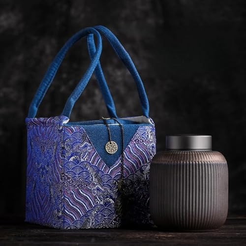 Zxyler陶器 茶入れ 日本茶 茶具 保存容器 茶容器 洗練 茶筒 茶缶 お茶缶 茶道具 上品 キッチン用品 お茶用 ティー用品 粗陶 密閉性 中国茶 家庭用 贈り物 茶葉入れ 蓋付き 茶壷 防湿 防虫保存缶 和風 おしゃれ