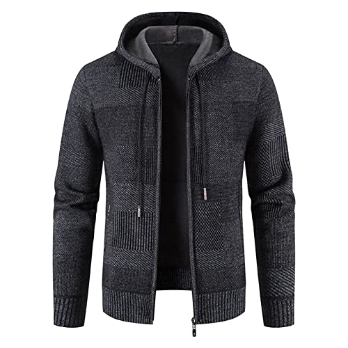 Pull cardigan à capuche en tricot homme pour vos sorties décontractées en ville
