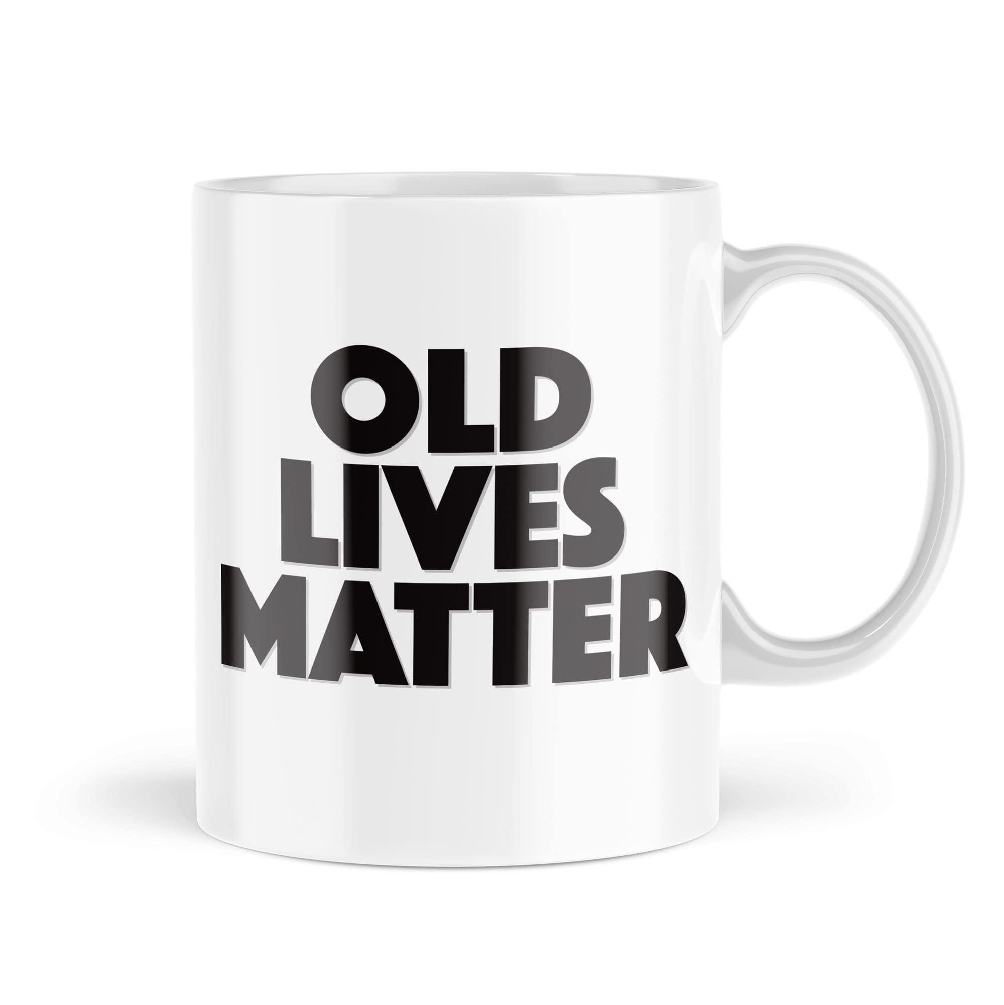 Funny Mugs | Old Lives Matter Mug | for Her Him Banter Joke Grandparents Dad Mum Novelty Secret Santa Cheeky Joking Birthday Mug | MBH2166