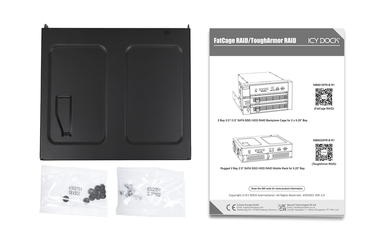 Icy Dock Adattatore SSD NVMe USB - 1x 2.5 U.2 NVMe SSD a USB 3.2 Gen2 10Gbps Adattatore convertitore compatibile con Thunderbolt 4 Black con cavo incluso - EZ-Adapter Ex MB931U-1VB R1