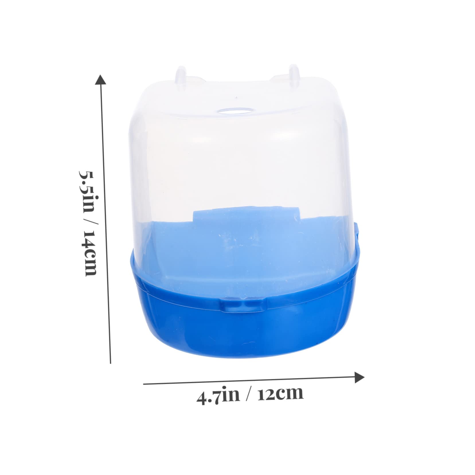 Mipcase 4pezzi Box da Bagno per Pappagalli Plastica di Vaschette Sospese per Uccelli Colorate Facili da Appendere e Divertenti per La Pulizia degli Uccelli Domestici