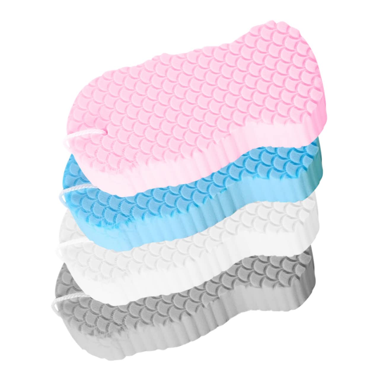 minkissy 20 esponjas de baño esponjas de limpieza para el hogar, accesorios de masaje, cepillo de esponja para baño, herramienta de portátil, esponja para baño, suministro de bebé, toalla de