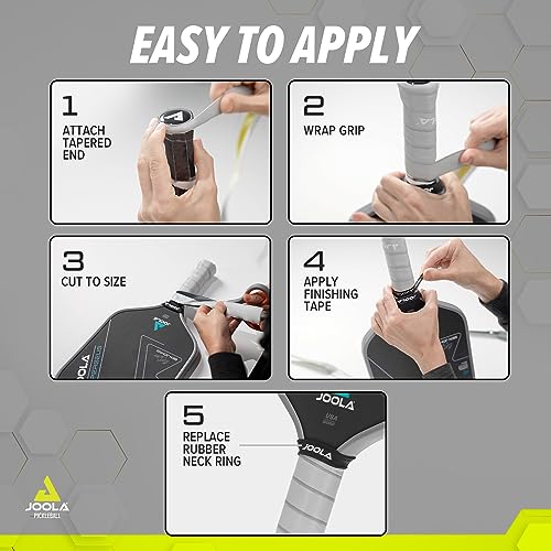 Image of JOOLA Pickleball Paddle Replacement Grip Tape - Wrap for Pickleball Paddle - Moisture Wicking Surface & Comfort - Handle Wrap for Use with Small Grip & Overgrip