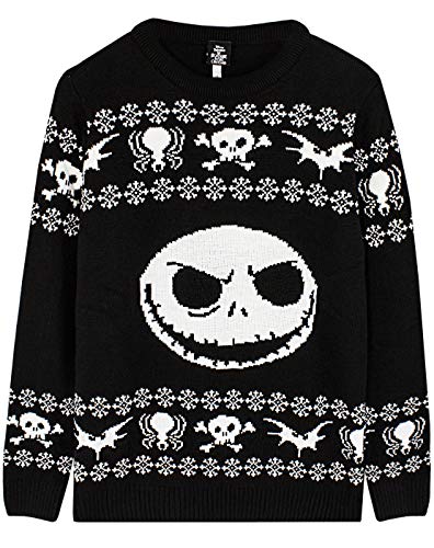 The Nightmare Before Christmas Jack Skellington Knitted Jumper Black