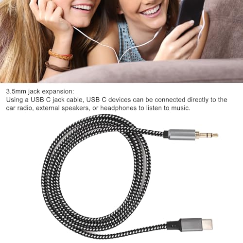 VBESTLIFE USB C a Jack 3.5mm Aux Cable de Audio miniatura 3