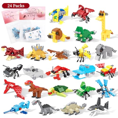 Animal Building Block Valentines
