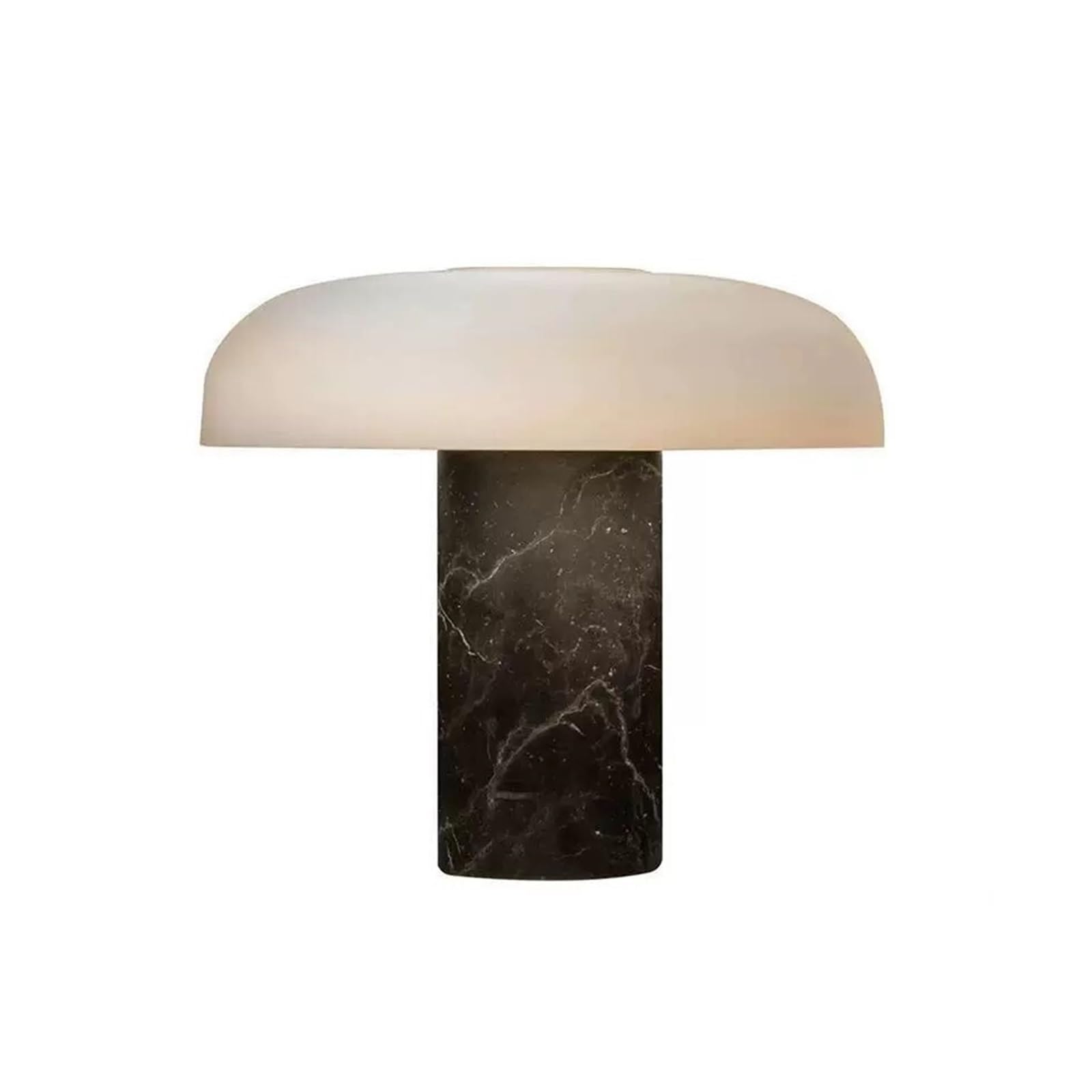 zhangrui1888 Bedside Lamp Simple Marble Glass Table Lamp Room Living Bedroom Bedside Bedroom Lamps(Black)