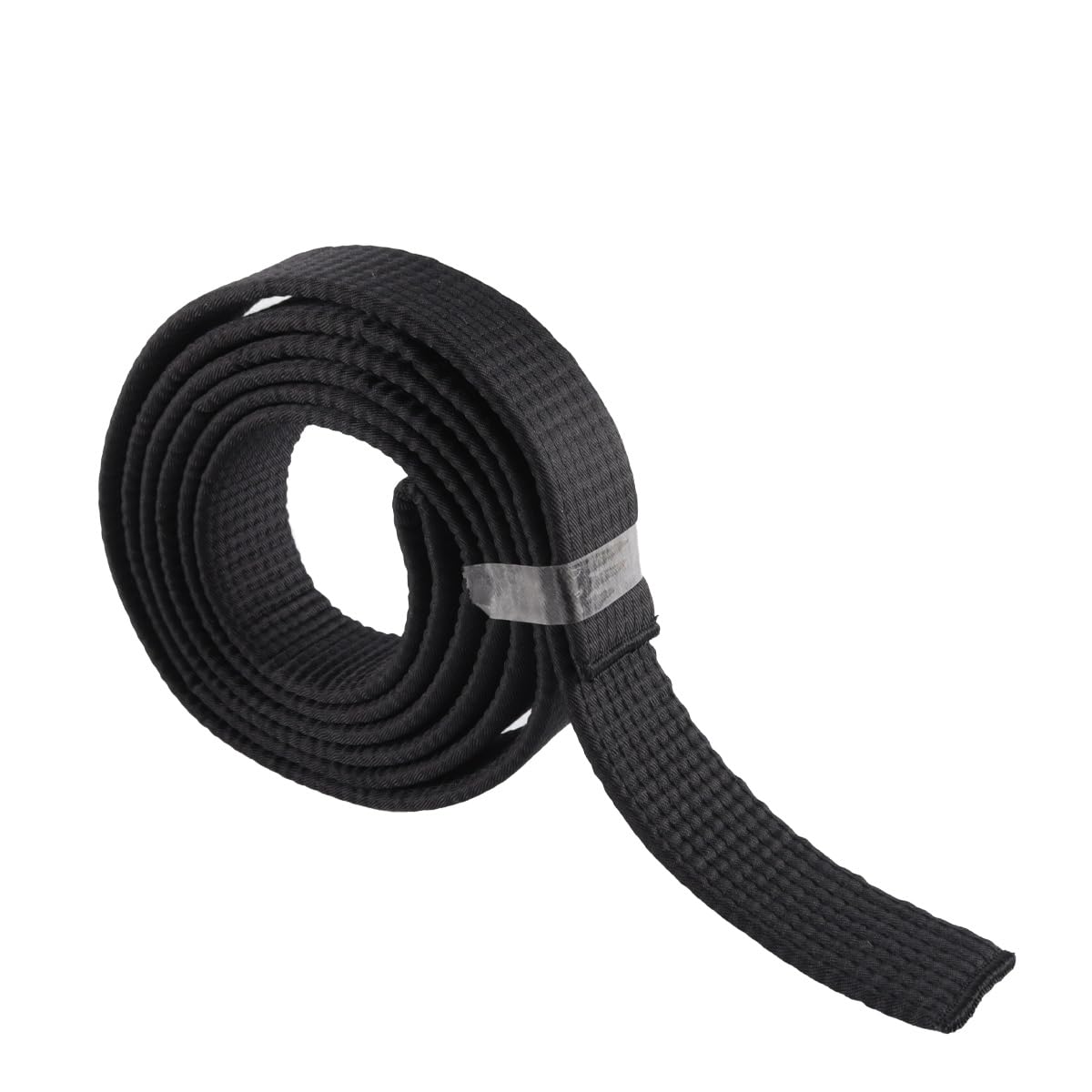 Cinturón de poliéster negro 280 cm para karate, judo, taekwondo adultos entrenamiento competición