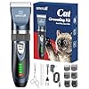 oneisall Cat Clippers for Matted Hair Quiet Cat Shaver for Long Hair Cordless Cat Hair Trimmer for Grooming 2 Speed Pet Shaver Cat Grooming Kit for Cats Small Dogs Animals Blue