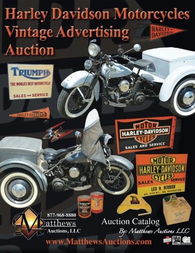 Harley Davidson Motorcycles Vintage Advertising Auction