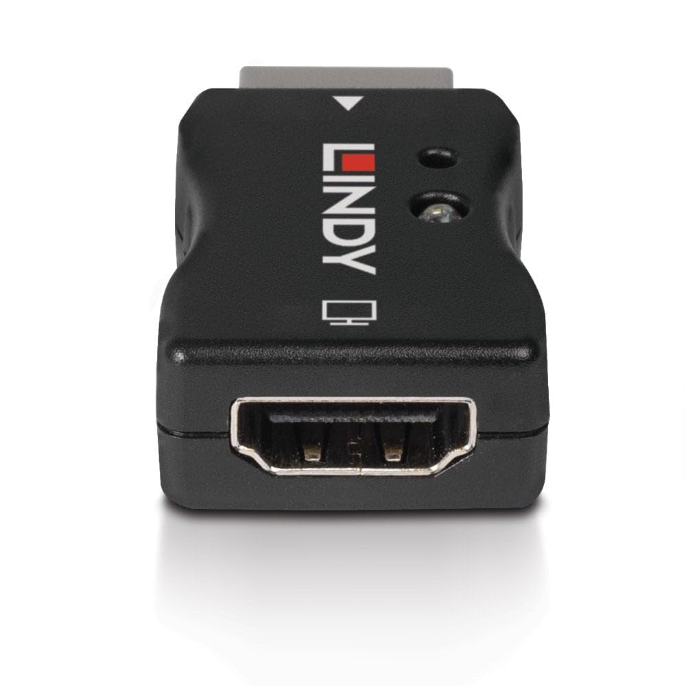 Lindy HDMI 2.1 EDID Emulator Advanced EDID Minder do wyświetlaczy HDMI, obsługuje 8K, HDR i wysokie częstotliwości odświeżania