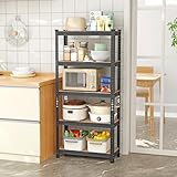 OHMG Estante de almacenamiento con 5 estantes regulables en altura, cocina salón