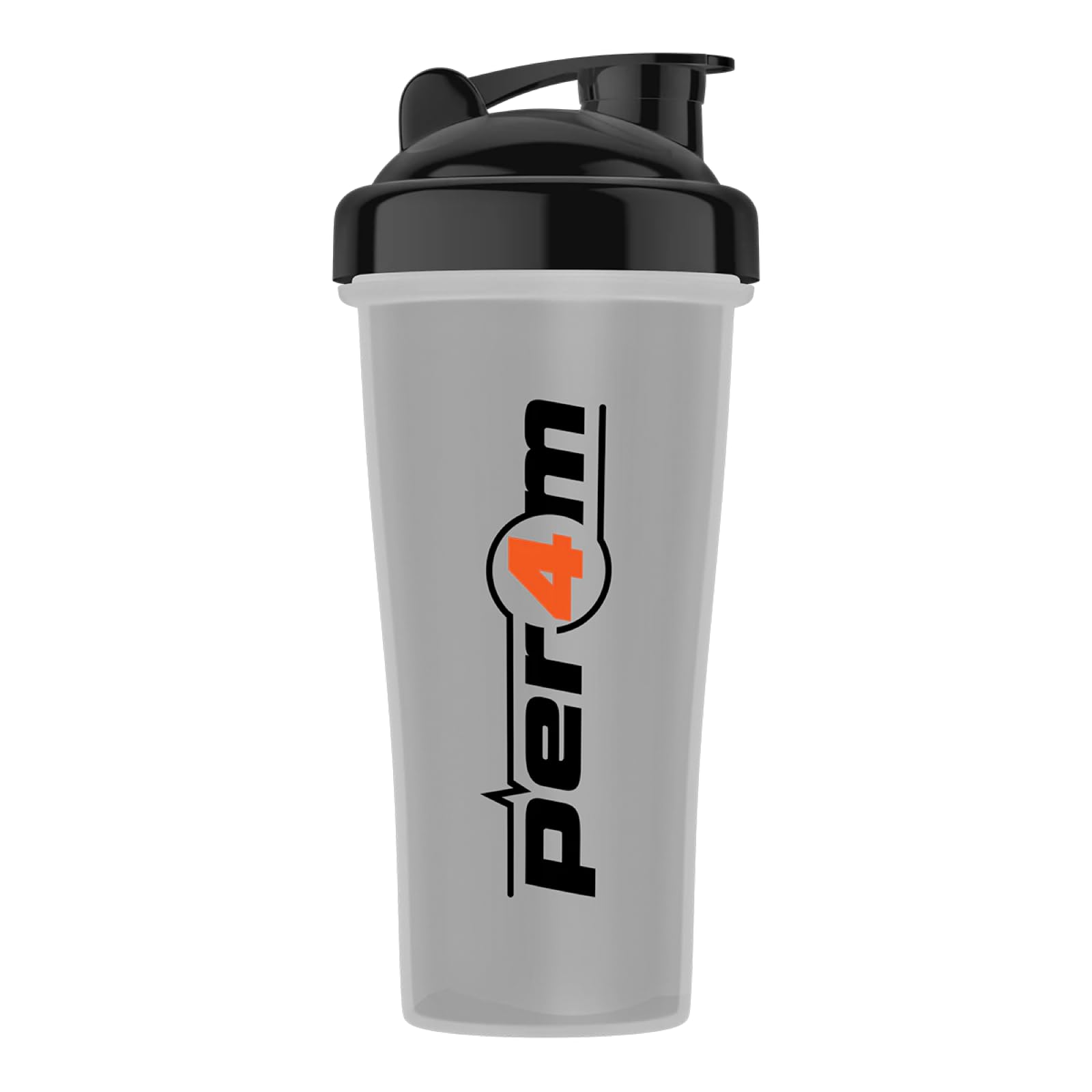 Per4m Clear With Black Lid Multifunction Quality Protein Shaker/Jugs Fitness & Gym Bottles | Bpa Free For Pre, Intra And Post Workout Shakes, Drinks And Meal Replacement (700Ml, )