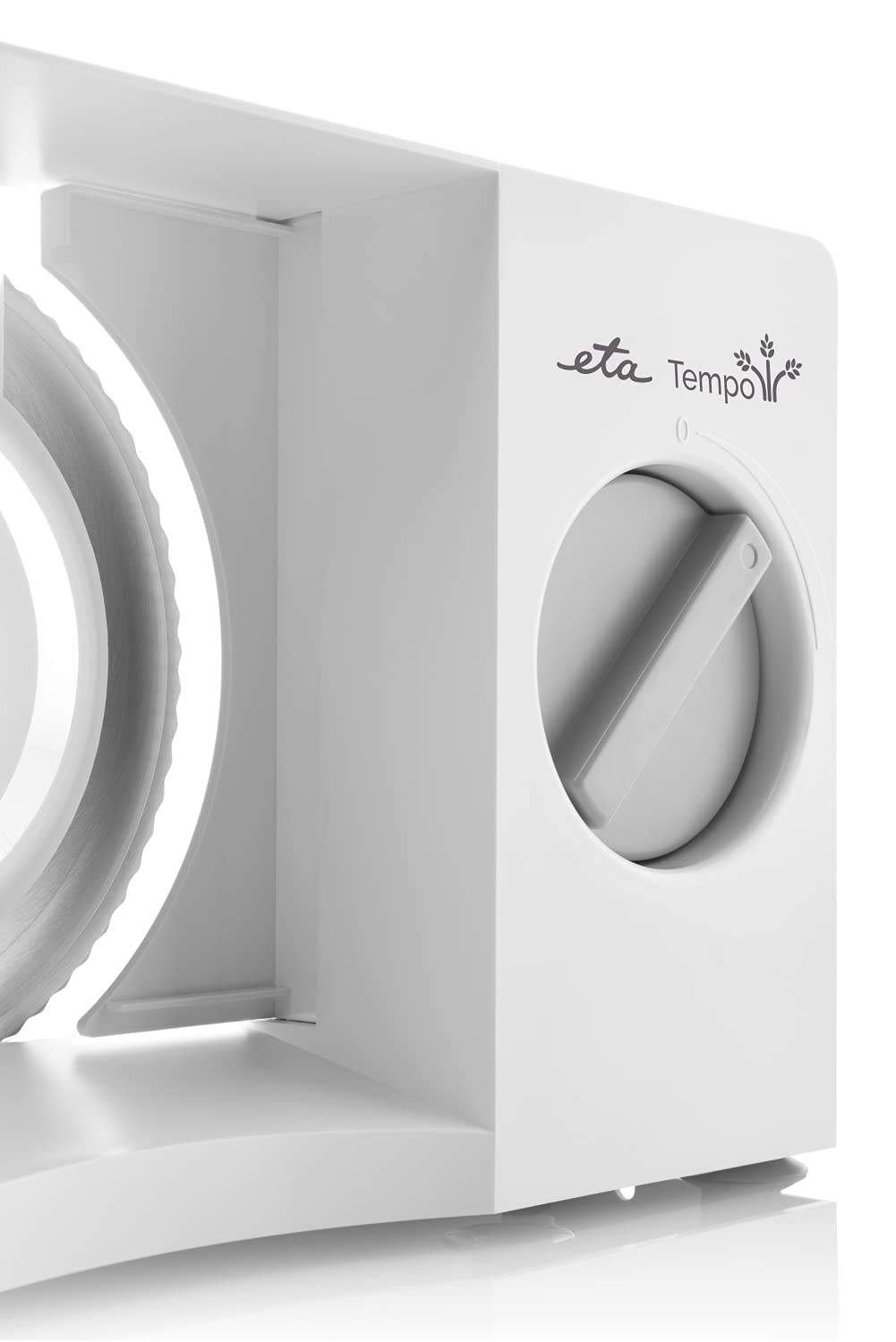 ETA Allesschneider Tempo I klappbare Brotschneidemaschine mit 120W I elektrisch I klein und kompakt I 0-20mm Schnittstärke I Made in Germany Solinger-Klinge