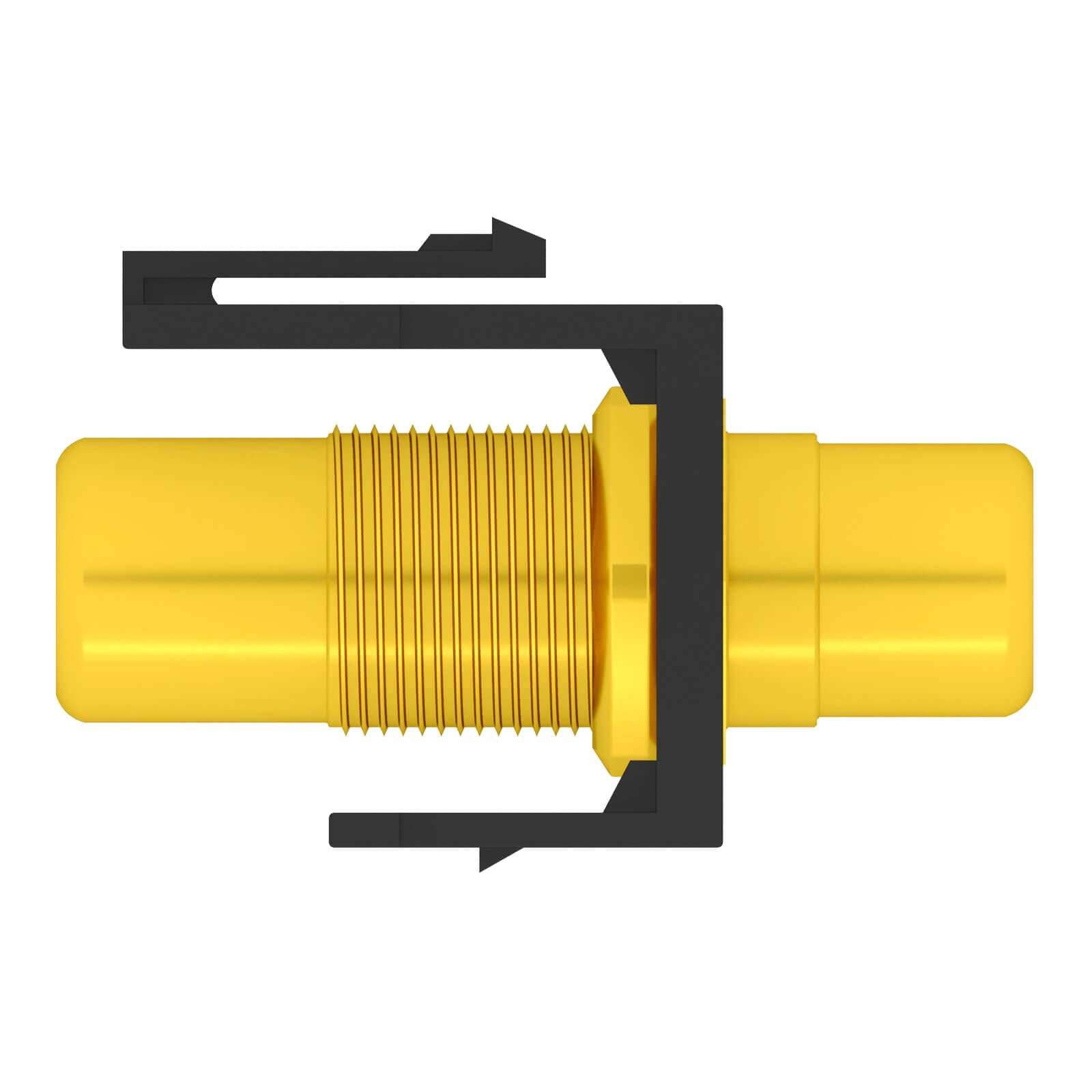 Adattatore Keystone Multimediale Modulo Keystone HB-DIGITAL Con Presa Jack - Nero, Per Pannelli Patch, Prese Di Rete, Plug & Play, Compatibile Con Standard Keystone Quadro Faro Mare 50x70 Cm