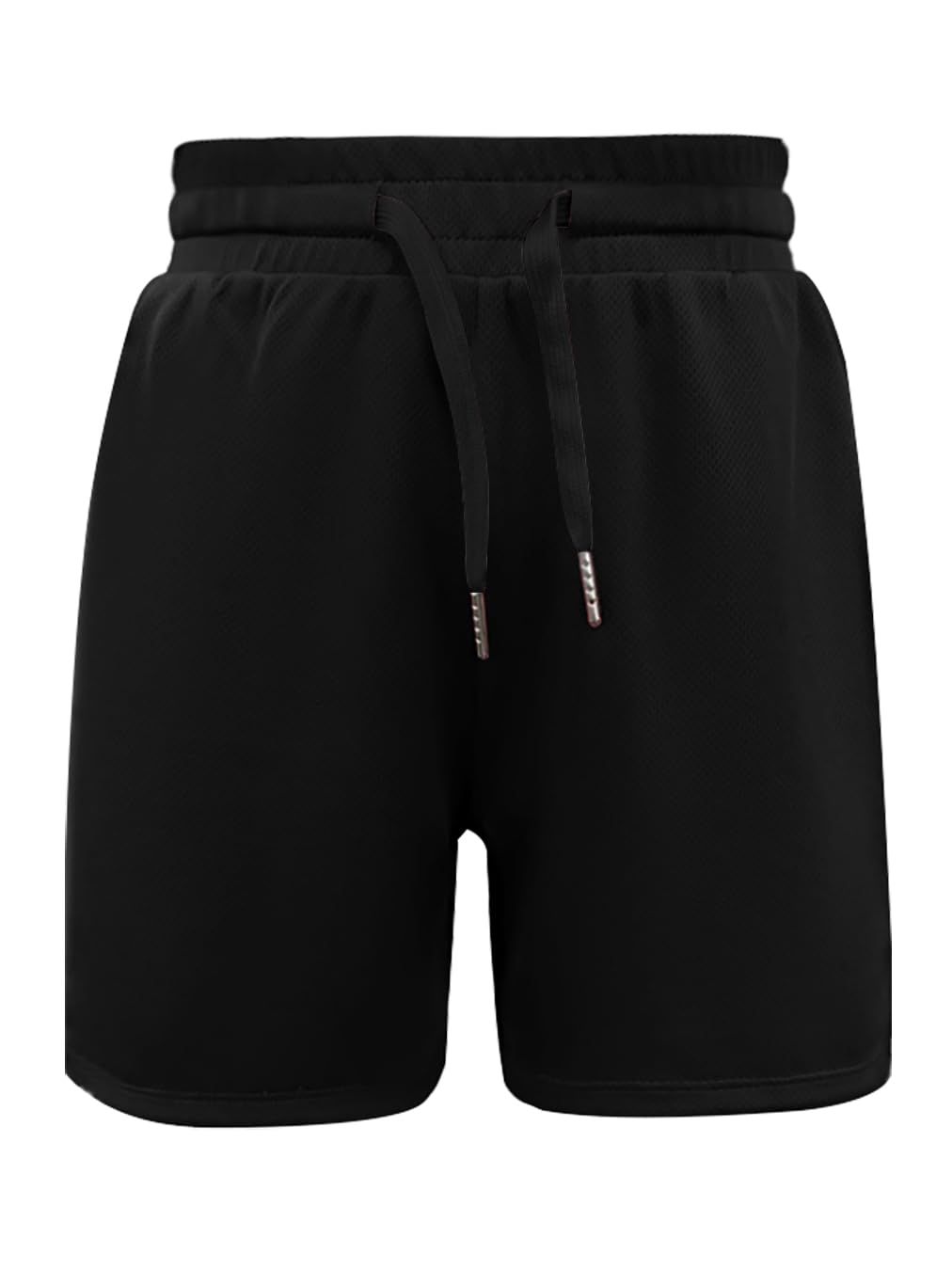 Haloumoning Kids Summer Shorts Solid Color Quick Dry Lightweight Side Slit Basketball Shorts Elastic Waist - 1