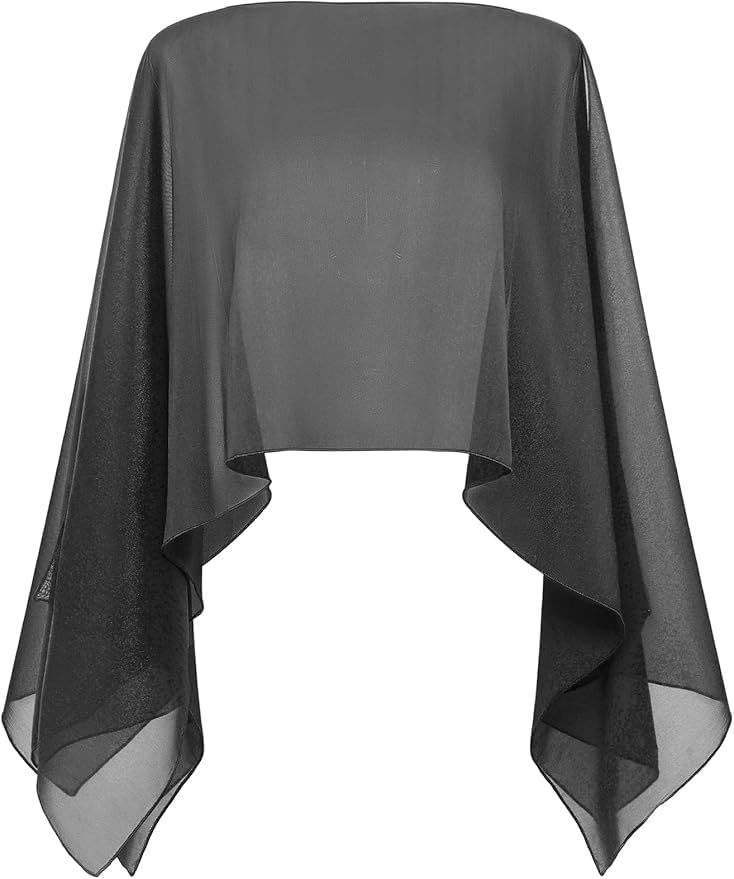 BABEYOND Damski szal szyfonowy - elegancki szal na imprezy, wesela, formalne wydarzenia