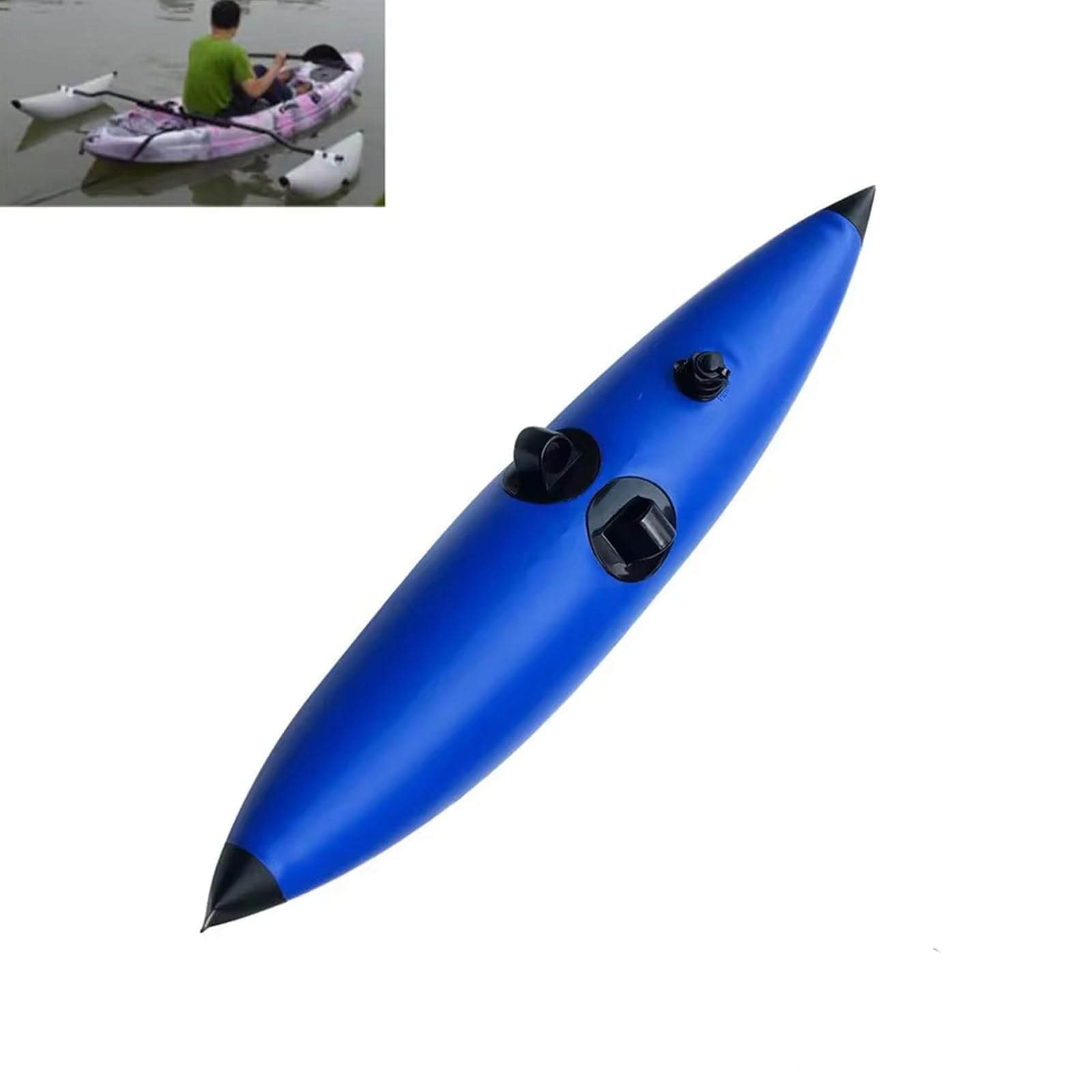 Universal Inflatable Paddle Board Stabilizers (Pair) - 0.6mm PVC Outriggers For Kayak/Canoe Balance
