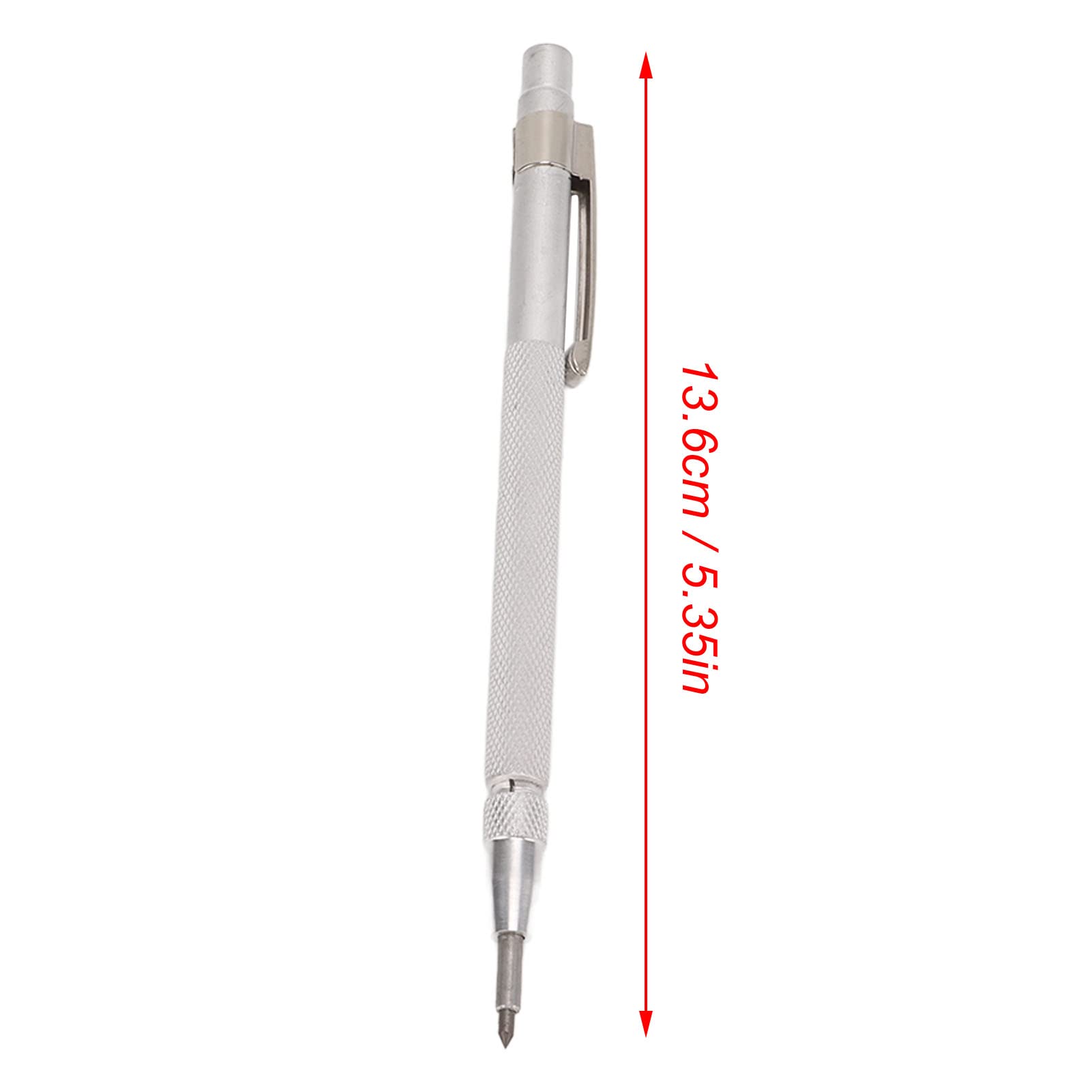 Trazador De Doble Punta Silverline MT60 - 200 Mm, Acero Templado, Una Punta Recta Y Otra A 90°, Para Marcar Metales Y Plásticos