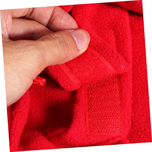 Capa y gorro navideño para perro rojo LIOOBO miniatura 2