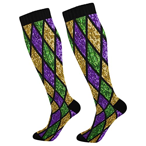 Image of Fisyme Socks for Women Men, Warm Comfort Athletic Crew Running Hiking Cycling Compression Socks