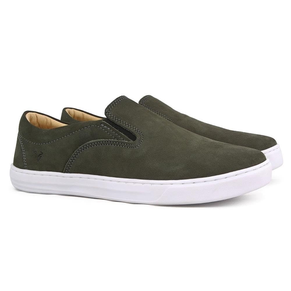 Tênis Slip-on Masculino Couro Nobuck West Bulls Moda Casual Cinza 39 em promoção! Veja a oferta e mais achadinhos de Tênis 2 Hoje é o melhor dia para comprar Tênis Slip-on Masculino Couro Nobuck West Bulls Moda Casual Cinza 39 com aquele preço maroto! Promoção! Aproveite a oferta! 2