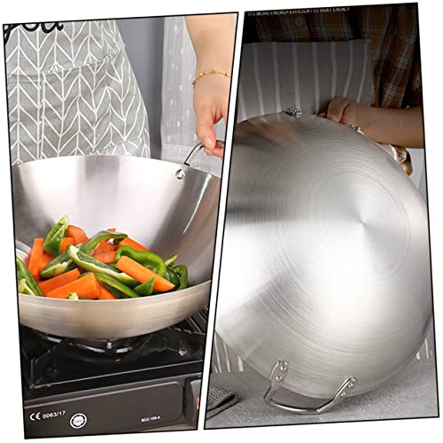 Wok doble mango acero inoxidable Luxshiny 1.7 lb miniatura 7