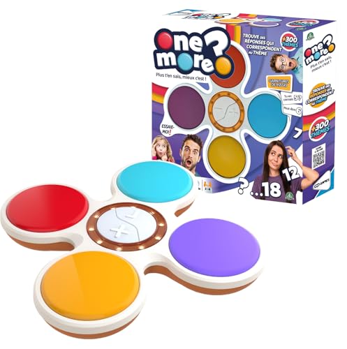 One More - Cuanto más Sabes, Mejor!, Juego de Mesa de Subastas y Conocimiento, Divertido y estratégico, 350 Temas, 2 a 4 Jugadores, para niños a Partir de 8 Años, GPN00
