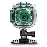 Resolución de video y fotos de alta calidad: con el sensor de imagen CMOS, la cámara para niños cuenta con videos profesionales HD 1080p / 30fps y 5MP, 6 modos de cuadro de foto y 7 modos de video color incorporados, es capaz de grabar todo los momentos fantásticos de tu vida diaria. Minijuego integrado para hacer que tu tiempo libre sea más divertido. (Nota: coloque el interruptor de alimentación de la batería en "I" antes de encender la cámara).