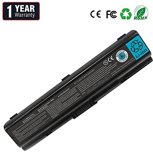 BYDT Standard Serie PA3534U-1BRS PA3534U-1BAS PA3535U-1BAS PA3727U-1BRS PA3535U-1BRS Batería para Toshiba Satellite A200 A300 A500 L200 L300 L500 Ordenador [6 Celdas 4400mAh 10.8V Negro]