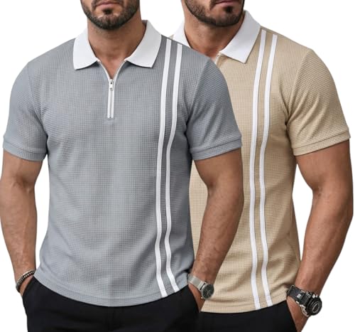 Image of JVX Men Polo T Shirt || Waffle Polo T Shirt for Men || Regular Fit Knitted Tshirt for Man || Coller T-Shirt (Available in Plus Size, Also Available in Combo Packs) (MRT-224)