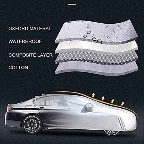 Telo Copriauto Invernale Felpato da Esterno Telone antigrandine per Auto Copriauto compatibile con Nissan Cube Juke Murano Qashqai +2 Qashqai Terrano Tiida X-Trail, tessuto di protezione super morbi